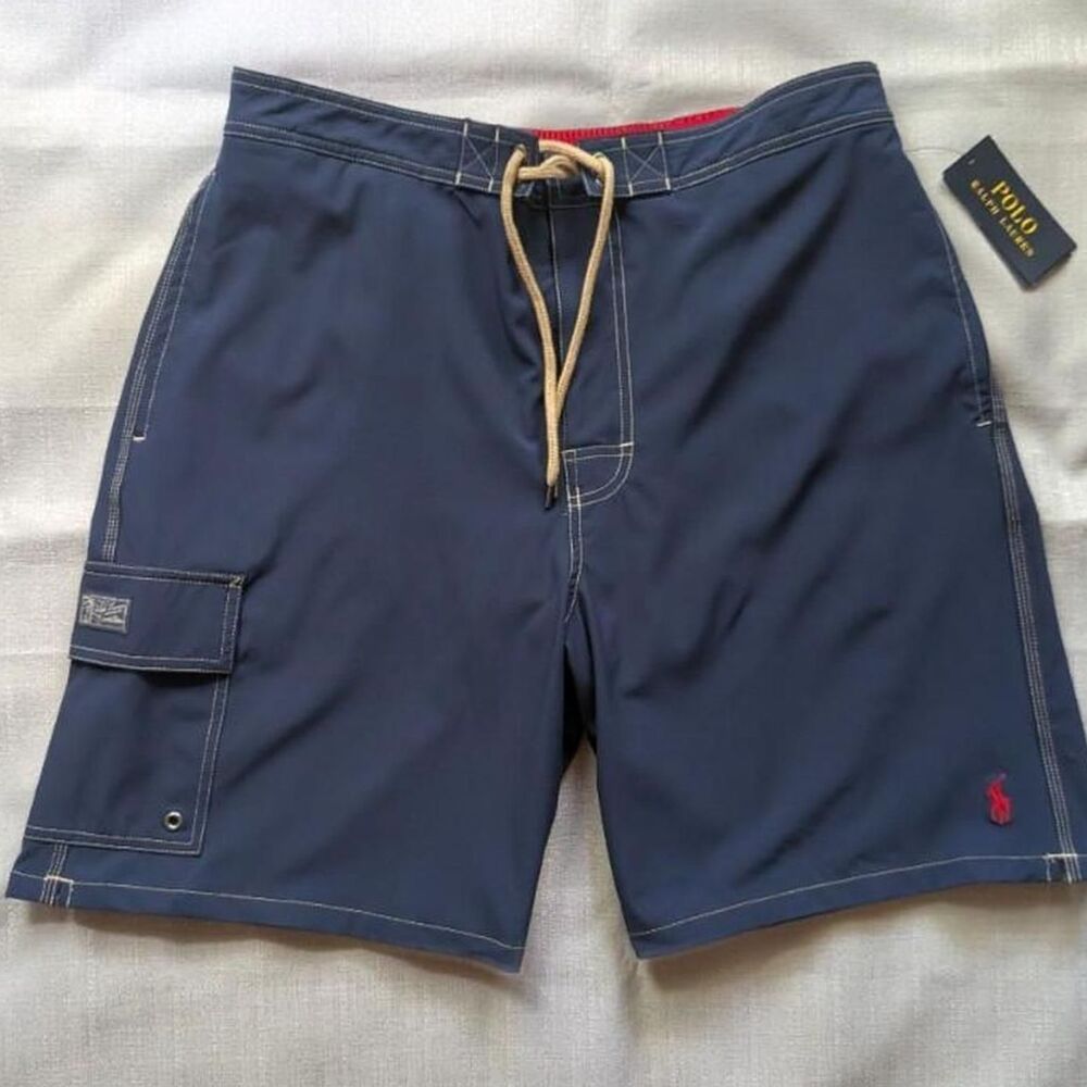 Polo Ralph Lauren Navy Blue Board Shorts Men's size XL NEW!